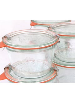 Weck Weck 741 - 0.25 Liter Mold Jars with Lids - 6 Rings and 12 Clamps  - Image 3