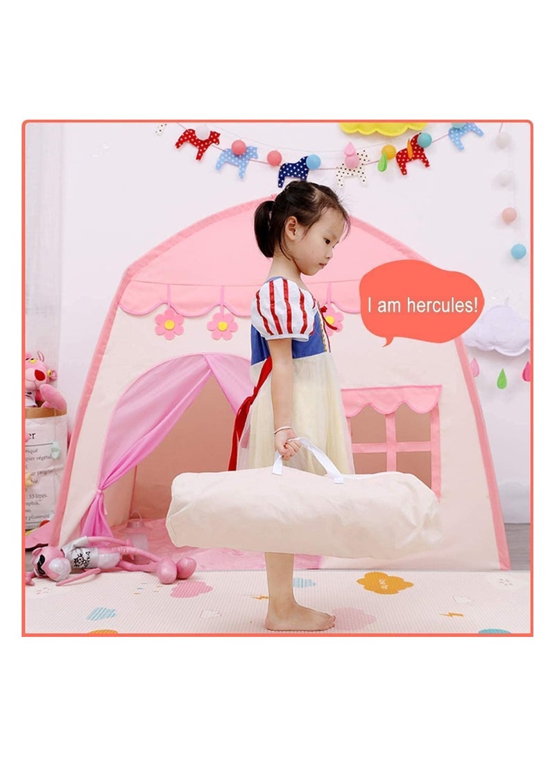 BLOOMING TIME Princess Tent Girls Playhouse Kids Castle Play Tent for Children Indoor and Outdoor Play - Image 2