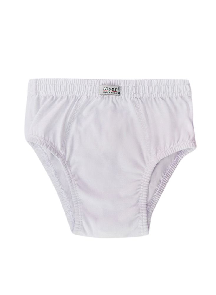 Rayan 6 Pieces Briefs Short Underwear Boy Cotton 100% White - Image 2