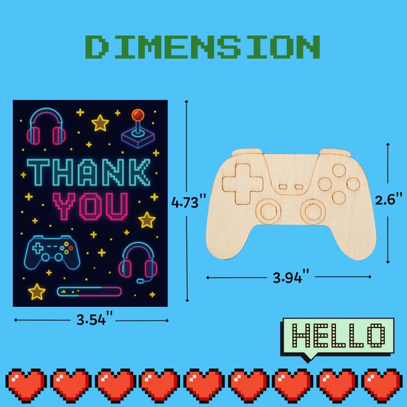 GOGREENWOVEN Video Game Party Favors - 12 PCS Gamer Birthday Party Supplies - Gaming Bubbles & Paint Crafts - Game On Birthday Decorations Goodie Bags Gifts Prizes - Image 5