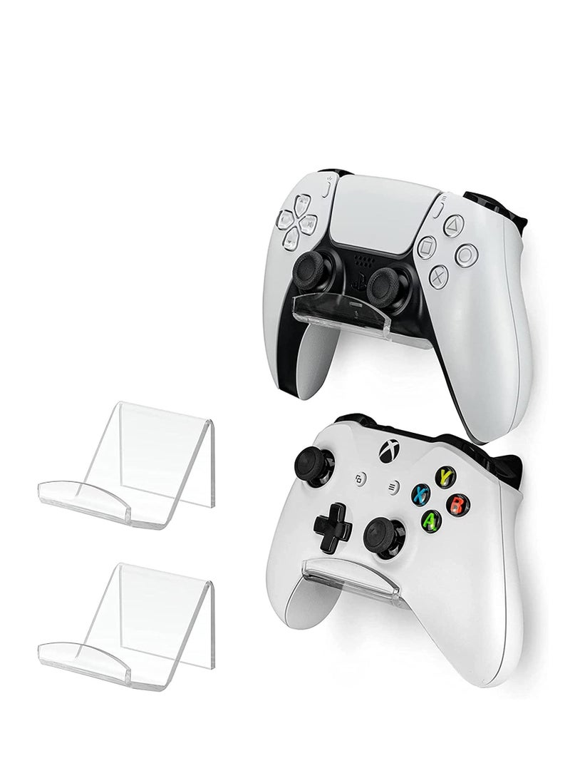Game Controller Wall Mount Holder Stand (4 Pack) For Xbox One Ps4 Ps5 Steam Switch Pc Universal Gamepad Accessories - Image 2