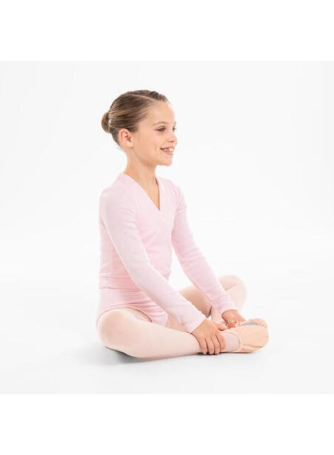 Girls' Ballet Wrap-Over Top - Pink
