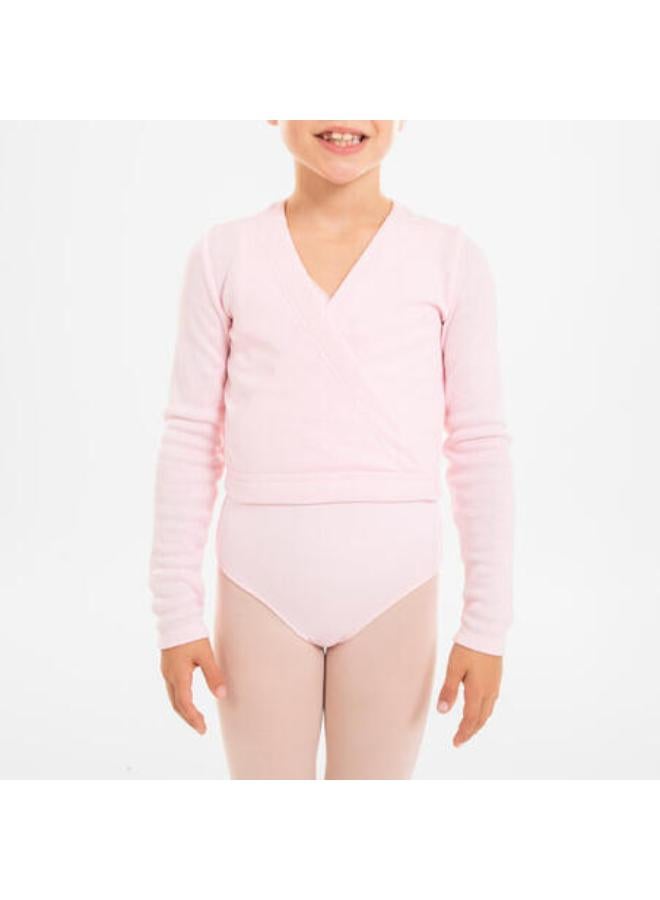 Girls' Ballet Wrap-Over Top - Pink