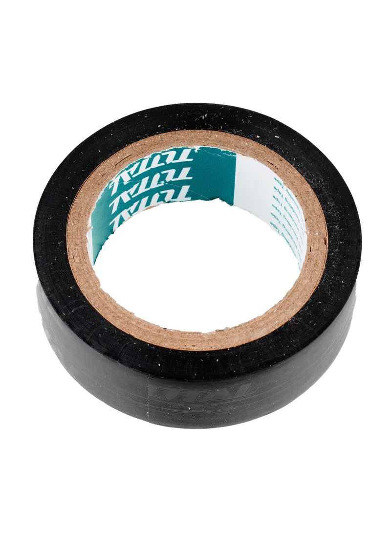 TOTAL TOTAL PVC Electrical Insulating Tape, 18mm x 9.15m, Black, 0.13mm Thickness, Pack of 10  - Image 4