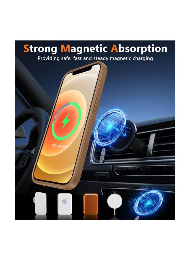 ACLIX Clear Magnetic Case for iPhone 13 Pro Max, Compatible with MagSafe, Plating Luxury Cover, Clear Soft TPU Shockproof Protective Phone Case (Desert Titanium) - Image 5