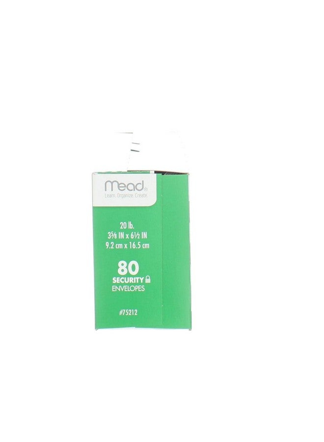 ميد #6-3/4 مظاريف، بطانة مطبوعة آمنة للخصوصية، إغلاق لاصق، 3-5/8" × 6-1/2"، ورق متعدد الأغراض 20 رطلاً، أبيض، 80 لكل علبة (75212) - Image 4