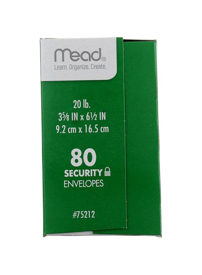 ميد #6-3/4 مظاريف، بطانة مطبوعة آمنة للخصوصية، إغلاق لاصق، 3-5/8" × 6-1/2"، ورق متعدد الأغراض 20 رطلاً، أبيض، 80 لكل علبة (75212) - Image 3