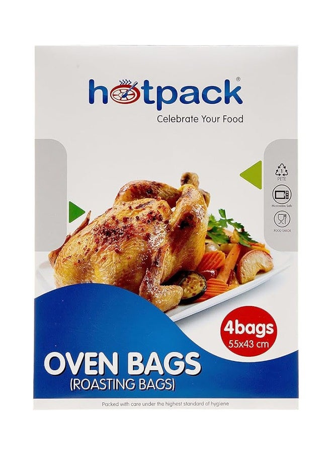 Hotpack - Hotpack Oven Roasting Bag 55x43cm, 4 Bags - Image 1