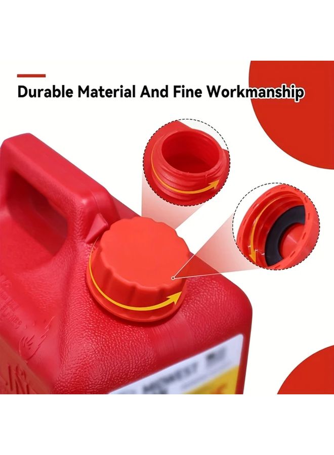 2Pcs Red Coarse Thread Gas Can Cap Replacement Prevents Fuel Leakage - Image 4