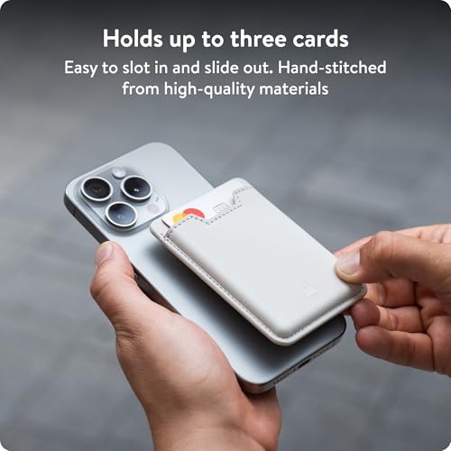 Mous MagSafe Compatible Wallet Card Holder Cell Phone Magnetic Wallet for iPhone 17 iPhone 16 iPhone 15 iPhone 14 iPhone 13 and iPhone 12 Models MagSafe Compatible Accessory Sand - Image 3