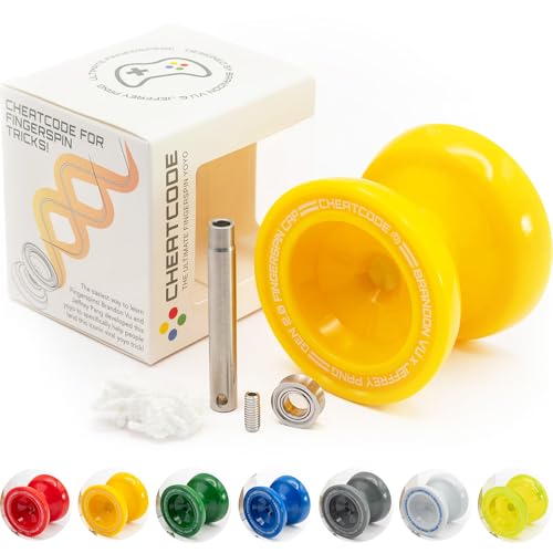 Cheatcode Yoyo by Brandon Vu Master Fingerspin Tricks Responsive Unresponsive Yoyo for Kids Teens Adults Great Yo Yo for Beginners Extra Professional Ball Bearing Kit Included Offset - Image 1