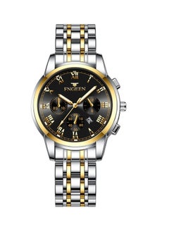 FNGEEN Roman Numeral Stainless Steel Luminous Quartz Couple Watch For Men & Women  4006  - Image 3