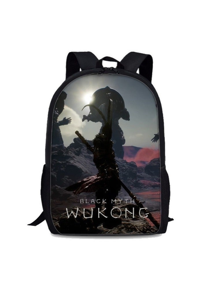 Black Myth Wukong Game Peripheral Student Backpack - Image 1