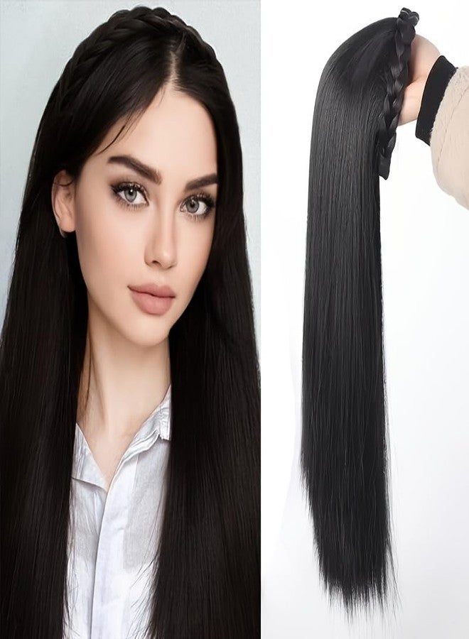 Chanderkash Hair Extension Artificial Long Straight Hair Band for Women and Girls 30-Inch Clip-In Synthetic Hair Lightweight and Natural Look Perfect for, Parties, and Special Occasions - Image 5