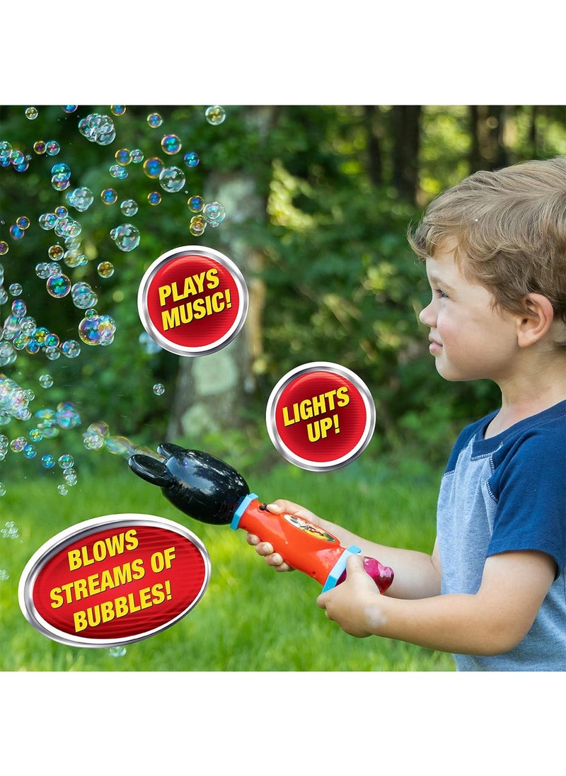 null - Mickey Mouse Light And Sound Musical Bubble Wand Includes Bubble Solution - Image 1