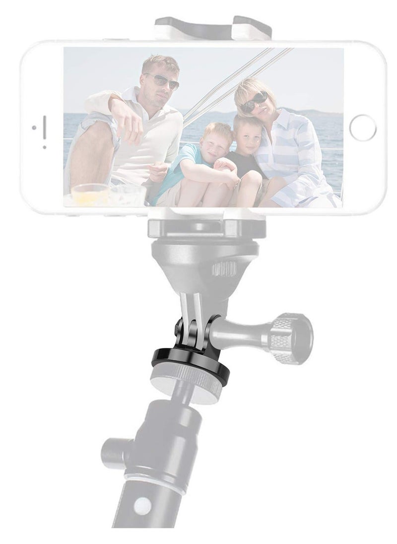 Generic - 1/4 Tripod Mount Adapter Compatible for Gopro, 2 Pack 1/4 20 Aluminum Adapter Mount for Tripod Compatible with Gopro Hero 11,10, 9, 8, 7, 6, 5, 4, 3+, 3, 2, 1 HD, DJI Osmo Action and More - Image 1
