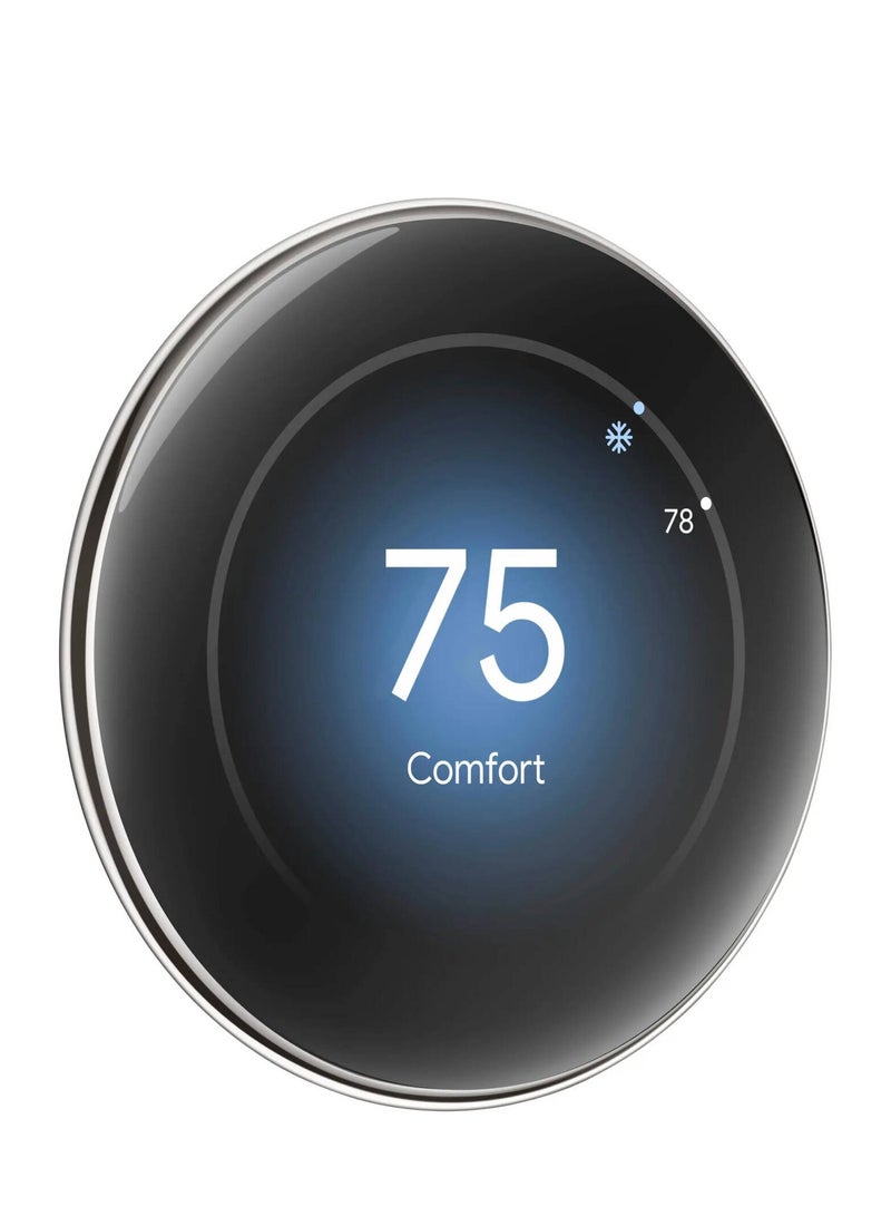 Google Nest Learning Thermostat 4th Gen with Nest Temperature Sensor 2nd Gen, Multi-Zone Control, Auto-Away Mode, Motion Sensing, Polished Silver | GA05551-US - Image 2