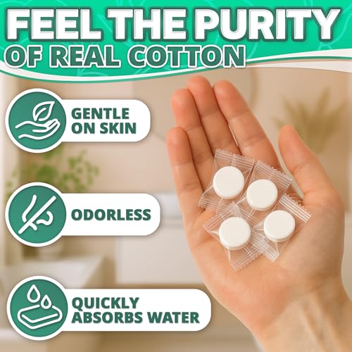 Tesorrio 100Pcs Compressed Towel Tablets - Disposable Compressed Towels for Travel - Soft, Durable and Sterile Disposable Face Towel Pack for Home & Outdoor, Camping Towels to clean Face and Body - Image 3