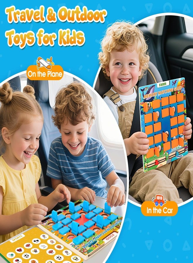 Hodurgyi 2 Pack Matching Memory Game for Kids Age 3 4 5 6 7 8 Years Old, Travel Toy for Toddlers Boys Girls, Road Trip Travel Essentials for Kids, Airplane/Car/Camping Activity, Ideal Christmas, Birthday Gifts - Image 5