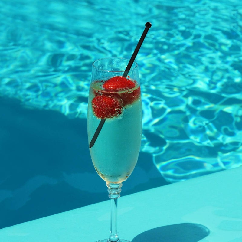 Gmark 6 Inch Plastic Round Top Swizzle Sticks 100 ct Clear, Ball Head Stirrer 100 Pack GM1003D - Image 5