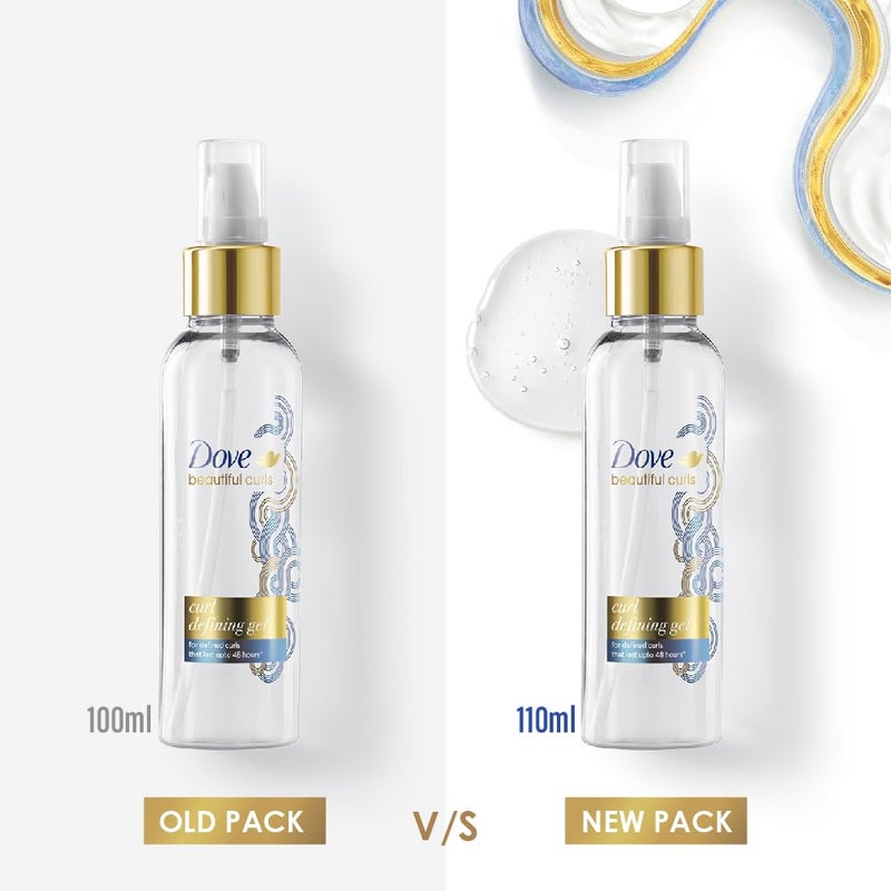 Dove جل تحديد تجاعيد دوف الجميلة 110 مل حتى 48 ساعة من شكل التجاعيد عبوة واحدة - Image 3