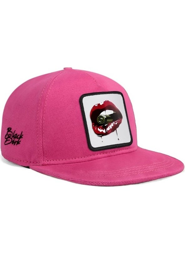 Black Börk Blackbörk V1 Hip Hop Kids Lips - 1bs Code Logo Unisex Pink Kids Hat (Cap)  - Image 1