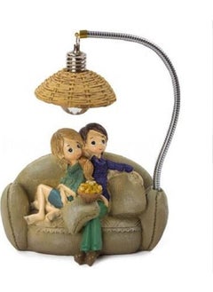 Keyfim Shop Sweet Lovers Sitting on the Couch Illuminated Figurine  - Image 1