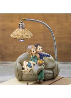 Keyfim Shop Sweet Lovers Sitting on the Couch Illuminated Figurine  - Image 2