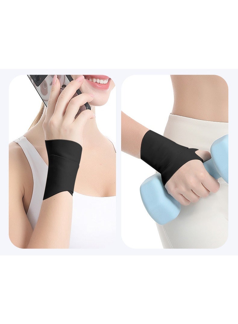 EFUMKE Badminton tennis anti-sprain wrist guard tendon sheath wrist joint fixation compression hand guard sports thin wrist guard Wrist, wrist support, breathable wristband adjustable Velcro wristband, stabilize tendonitis, arthritis pain relief 3 pieces - Image 5