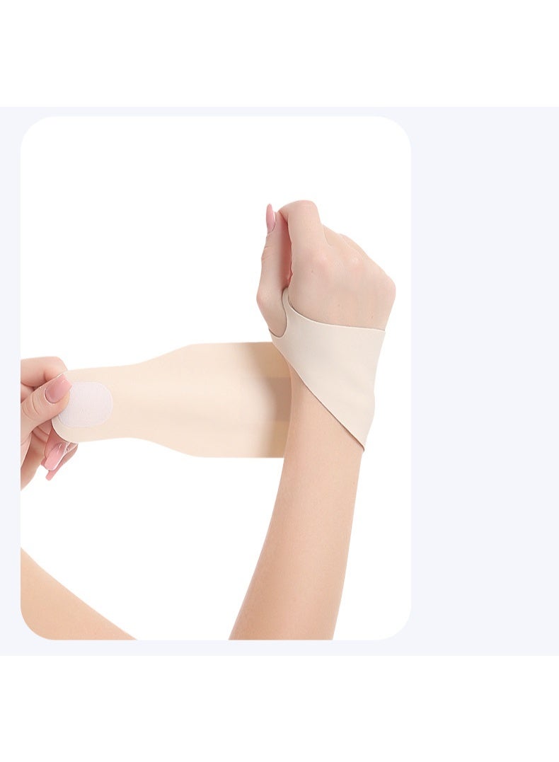 EFUMKE Badminton tennis anti-sprain wrist guard tendon sheath wrist joint fixation compression hand guard sports thin wrist guard Wrist, wrist support, breathable wristband adjustable Velcro wristband, stabilize tendonitis, arthritis pain relief 3 pieces - Image 4