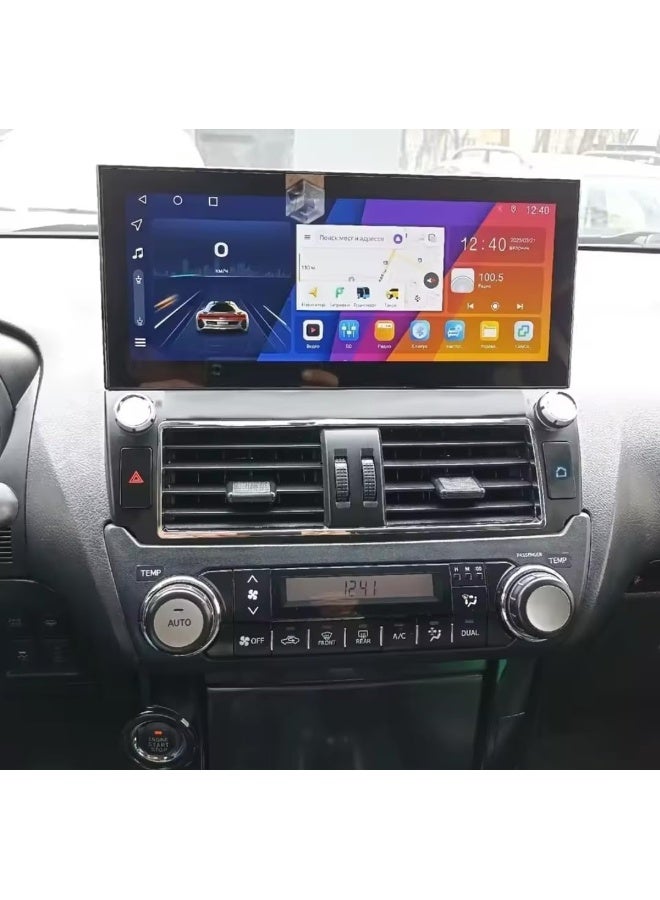 Vierex fit Toyota Prado Android Car Stereo Prado 2014-2017 - 12.3 inch Touchscreen GPS Navigation, Bluetooth, WiFi, Support Apple CarPlay, Android Auto Wireless AHD Camera Included (4+32GB Carplay) - Image 2