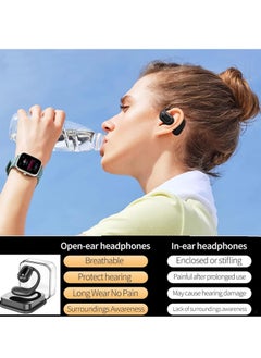 KIN Kin Open-Ear Wireless Headphones,Single Earbud Headphones Wireless Bluetooth Air Bone Conduction Headphones，Comfort Sports Earbud for Running/Driving/Work/Cycling  - Image 2