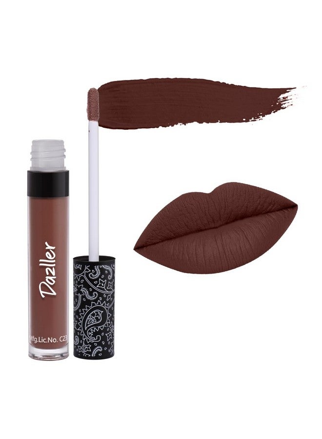 Dazller All Day Lipcolour|Moisturizing Kokum Butter|Non-Transfer & Smudge-proof|8hr stay|Liquid Lipstick for Women|DLC035 Sombra|6g - Image 2