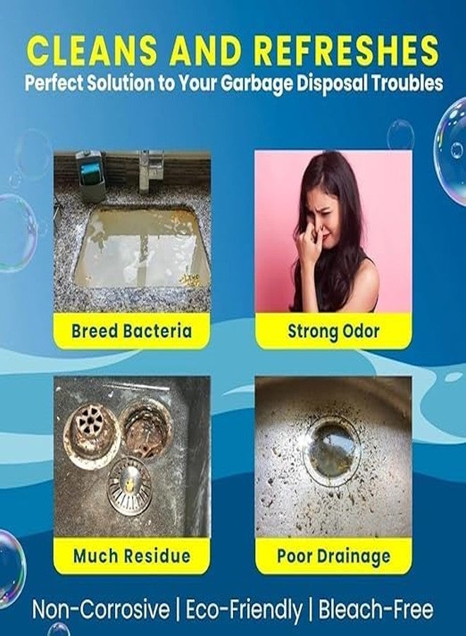 noare LemonBlast Yellow Bubble Tablets for Deep Cleaning - Multi-Use Foaming Cleaner for Kitchen Sink, Drain, Pipes & Garbage Disposal - Removes Residue & Refreshes with Active Foam (Pack of 1) - Image 3