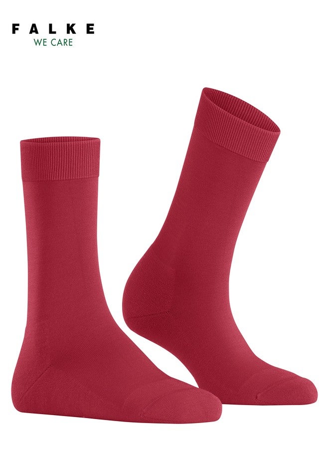 FALKE Women's Sensitive New York Socks, Wide Top, Skin-Friendly, Great for Diabetics, Breathable and Light, Lyocell, Red (Scarlet 8228), 5-7.5, 1 Pair - Image 3