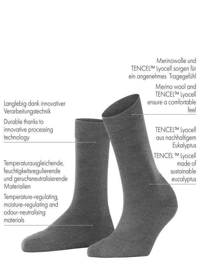 FALKE Women's Sensitive New York Socks, Wide Top, Skin-Friendly, Great for Diabetics, Breathable and Light, Lyocell, Red (Scarlet 8228), 5-7.5, 1 Pair - Image 2