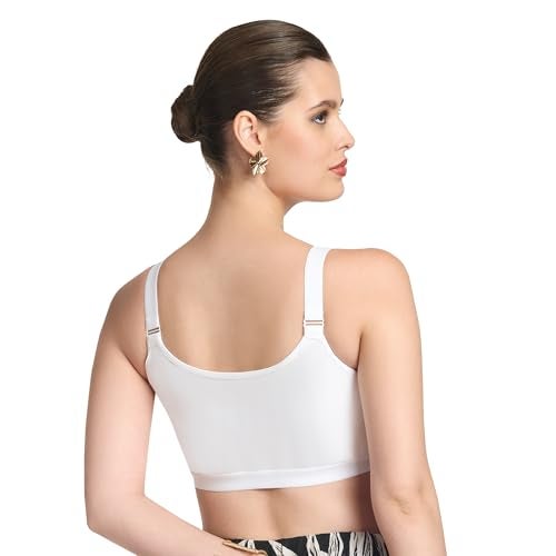 TRYLO Front OPEN-BRA-40-WHITE-D-CUP - Image 5