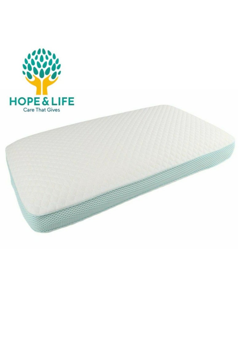 Hope And Life Medical Memory Foam Pillow With Gel For Treating Neck And Shoulder Pain, Anti-Microbial And Anti-Allergic 25*24 cm- 60*40*13 cm  - Image 5