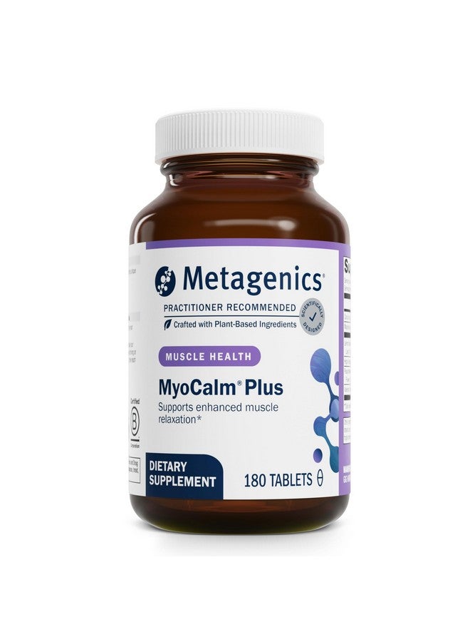 Metagenics MyoCalm Plus - with Passionflower, Valerian Root, Magnesium & Calcium - Non-GMO, Gluten-Free & Vegetarian - 60 Servings - 180 Tablets - Image 1