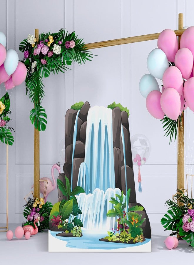 Novabright 47" H VBS 2026 Waterfall Cardboard Cutout Stand up Rainforest Falls Party Decoration Life Size Photo Props for VBS Sunday School Backdrop Background Religious Party Supplies - Image 5