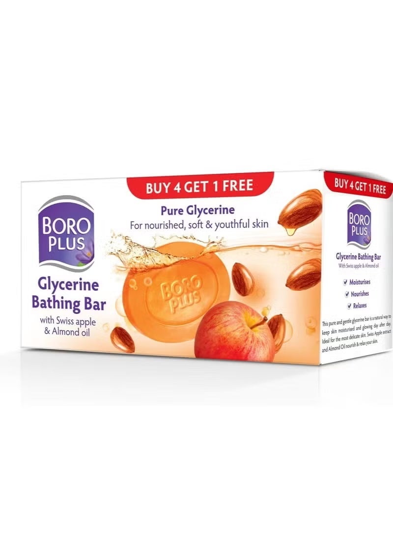 Boro Plus Glycerine Bathing Bar With Swiss Apple & Almond