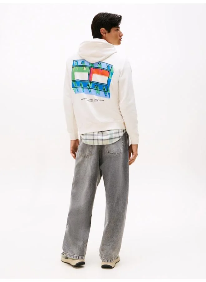 تومي جينز Back Graphic Terry Hoody