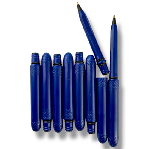 Pokka The USA Made Pocket Pen – 8 Pack – compact, affordable, lightweight, EDC black ink ballpoint pen – waterproof and floats – carries small, writes big (Midnight Blue) - Image 1