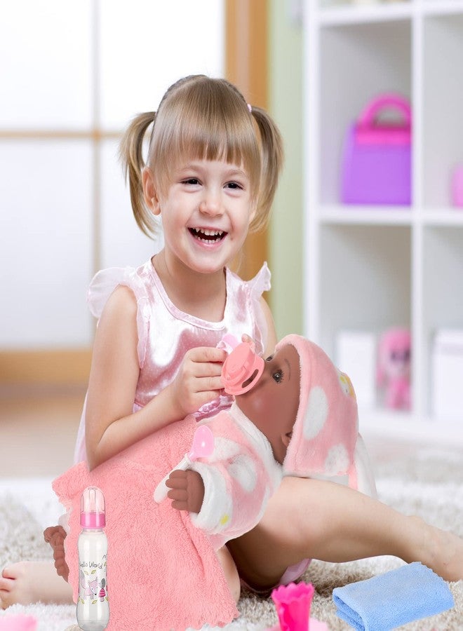 Jerify 10 Pcs Realistic Twin Baby Dolls Toy Set Include 2 Pcs 12 Inch Baby Dolls, Feeding Set, Pacifiers, Doll Diapers, Bags, Milk Bottles Removable Outfit for Toddler Kids 6+ Gift(Black) - Image 5