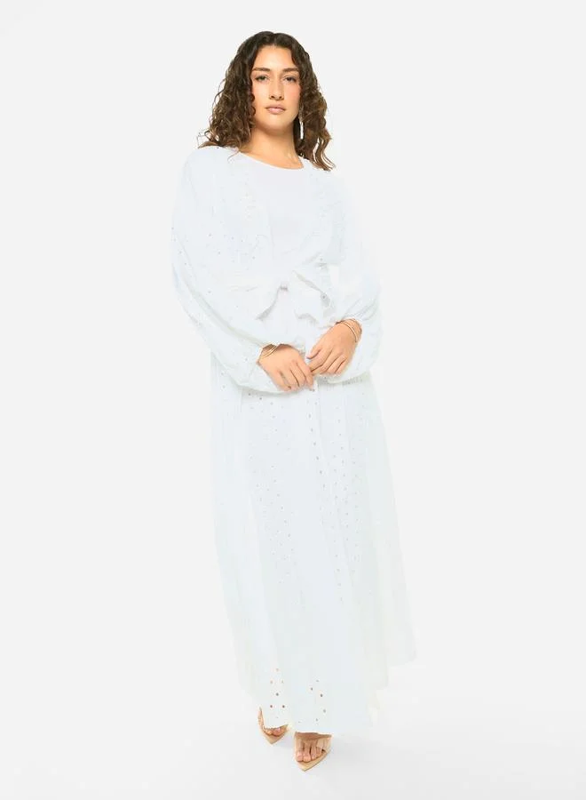 House of Moda Layered Overlay Relaxed Jalabiya
