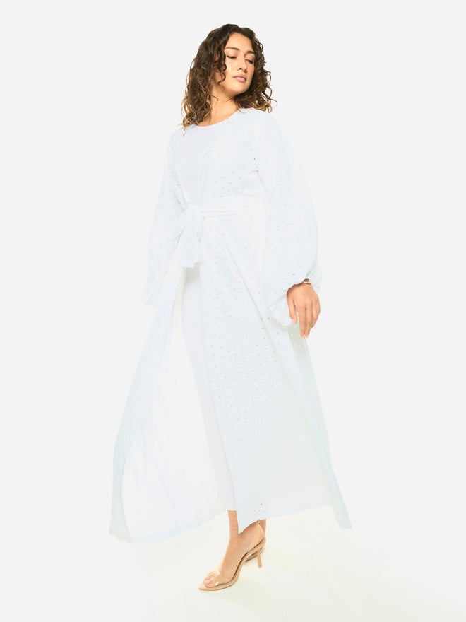 House of Moda Layered Overlay Relaxed Jalabiya - Image 3