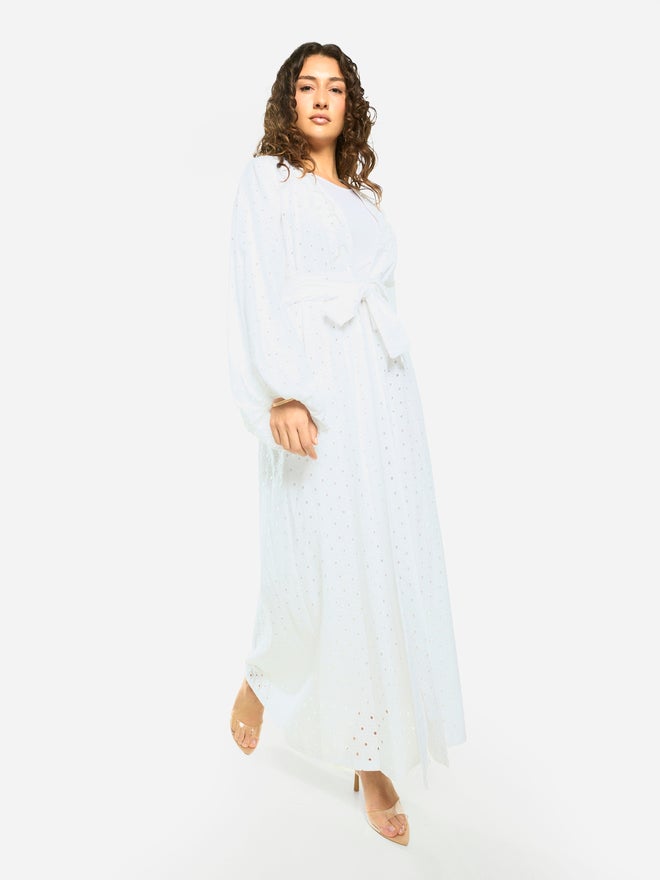 House of Moda Layered Overlay Relaxed Jalabiya - Image 2