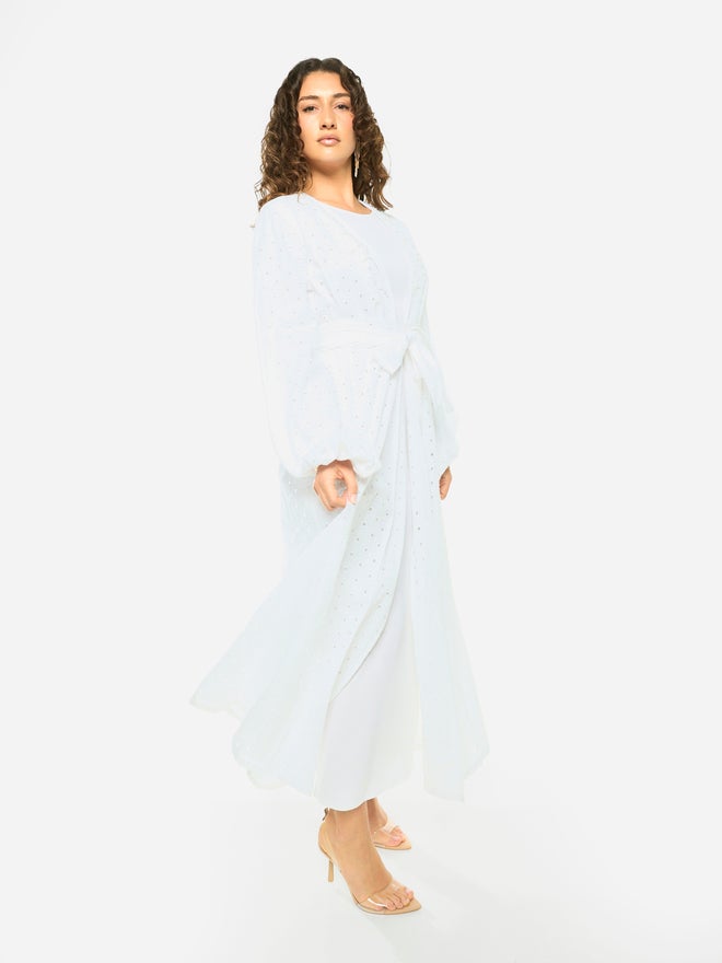 House of Moda Layered Overlay Relaxed Jalabiya - Image 4