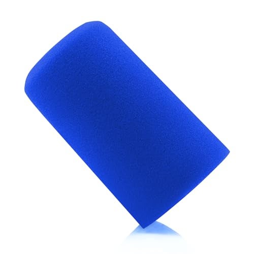 LEFXMOPHY SM7B Pop Filter for Shure SM7B SM7dB Vocal Microphone RK345 Replacement Windscreen,Blue Windsock Cover 1-Pack Wind Foam Cover - Image 1
