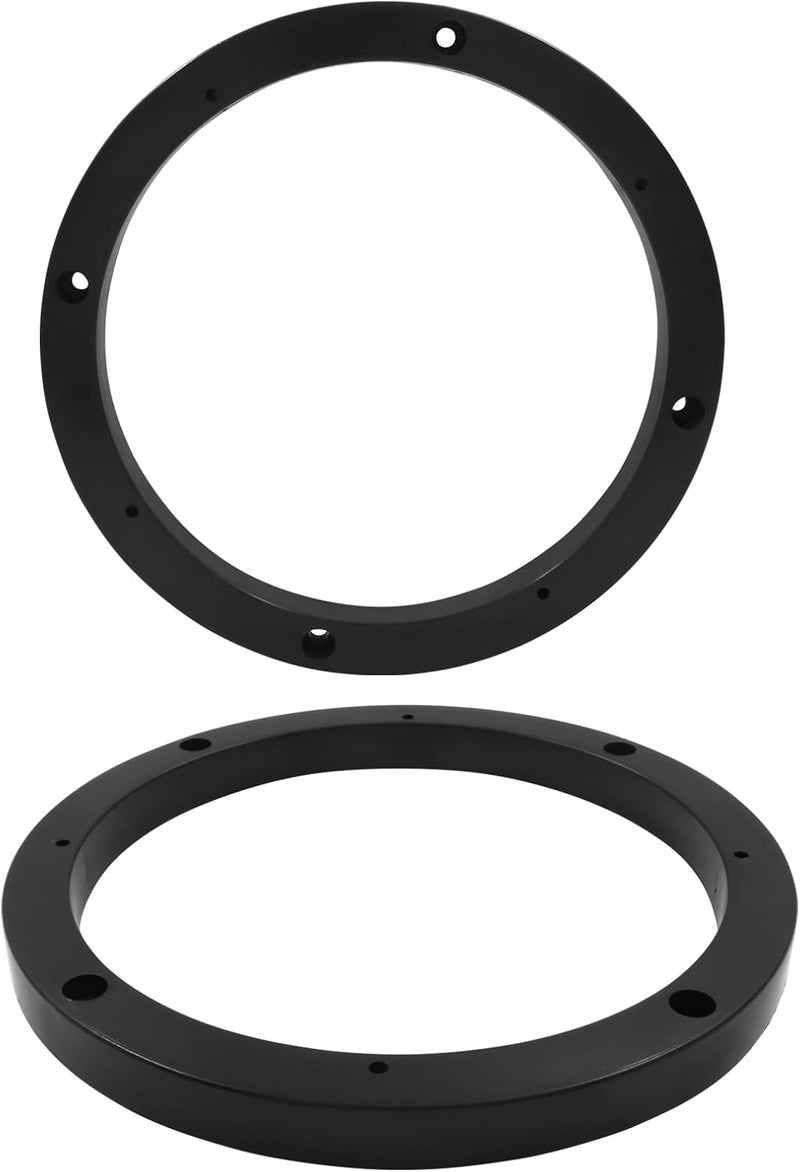 BokWin 2 Pcs Universal Fit Car Speaker Spacer 6.5 Inch Adaptor Ring Mounting Bracket Plastic Car Stereo Speakers Spacer(Black) - Image 1